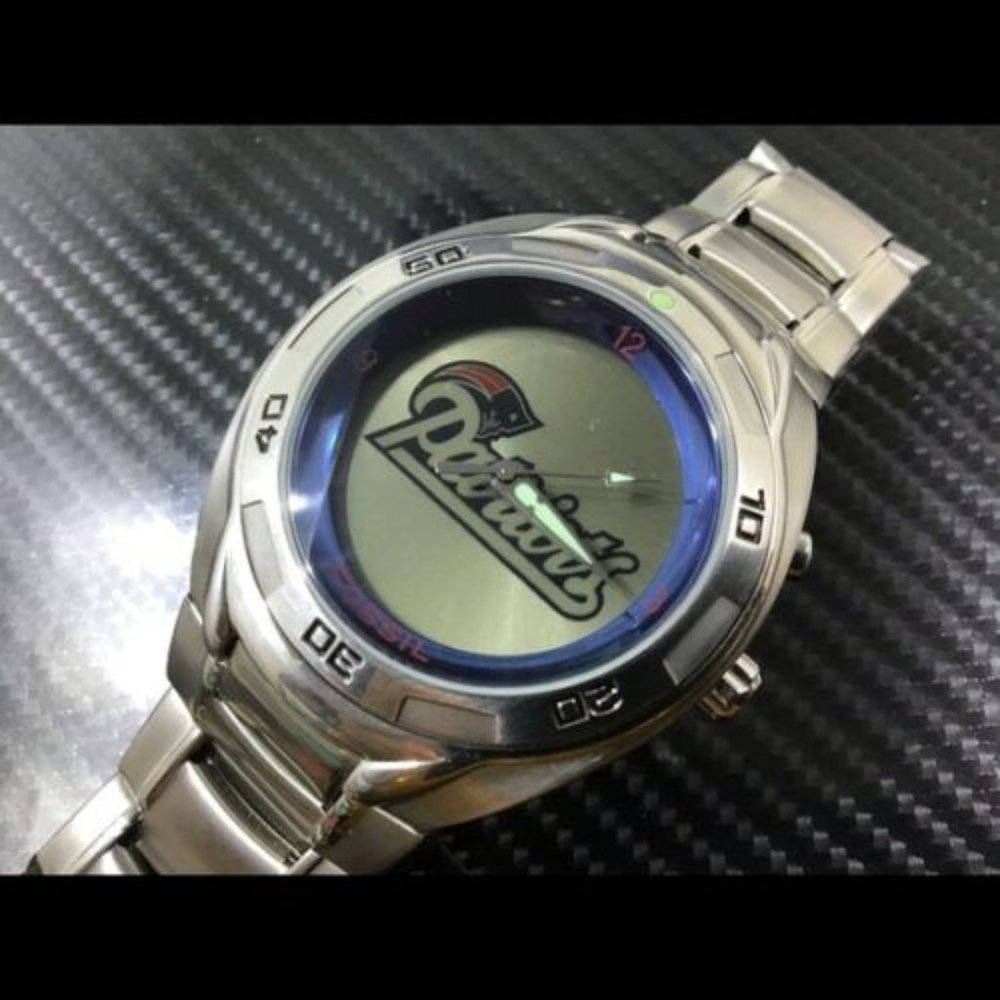 New England Patriots NFL Stainless Steel Fossil Kaleido Watch NEW!!